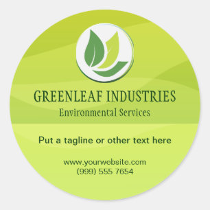 Green Environmental Business Sticker