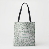 Green environmental Tote bags Tote Bag (Voorkant)