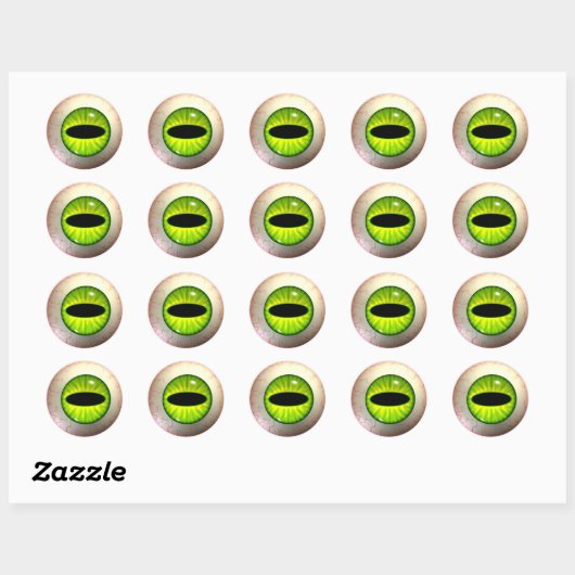 Green Envy Eye Stickers (Vel)