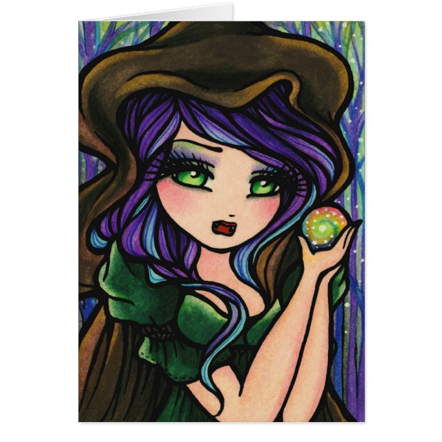 Green Envy Magic Forest Fantasy Girl (Voorkant)