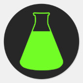 Green Erlenmeyer Flask Sticker (Voorkant)