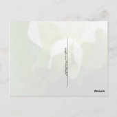 GREEN erwten Pea Blossom aangepast sjabloon briefk Briefkaart (Achterkant)