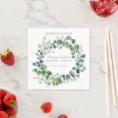 Green Eucalyptus Celebration of Life Servet (Insitu)