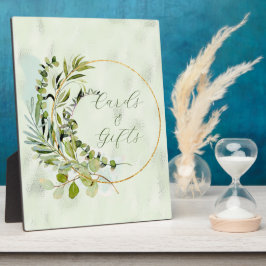 Green Eucalyptus Greenery Gold Lijst Fotoplaat