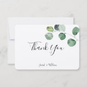 Green Eucalyptus - Hartelijk dank Bedankkaart (Voorkant)
