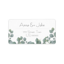 Green Eucalyptus Modern Floral Adres