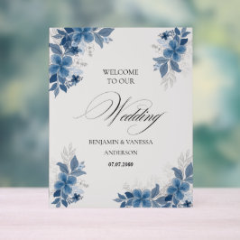 Green Eucalyptus Wedding Welcome Sign Acryl Bord