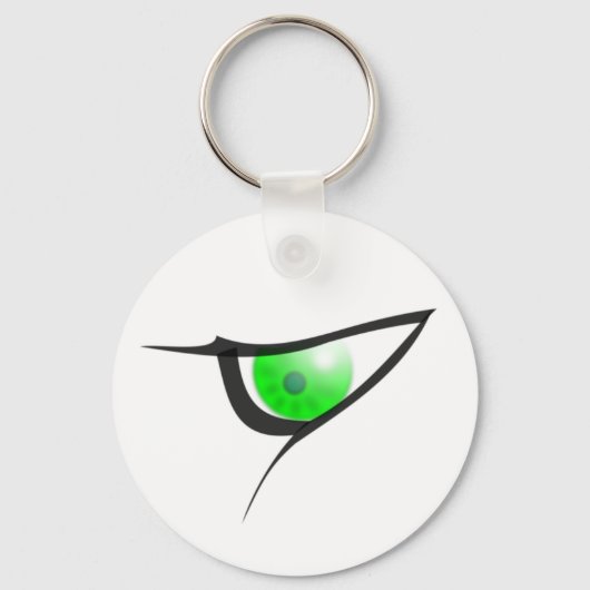 Green Evil Eye Sleutelhanger (Voorkant)