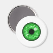 Green Eye Ball Funny Magneet (Voorkant / Achterkant)