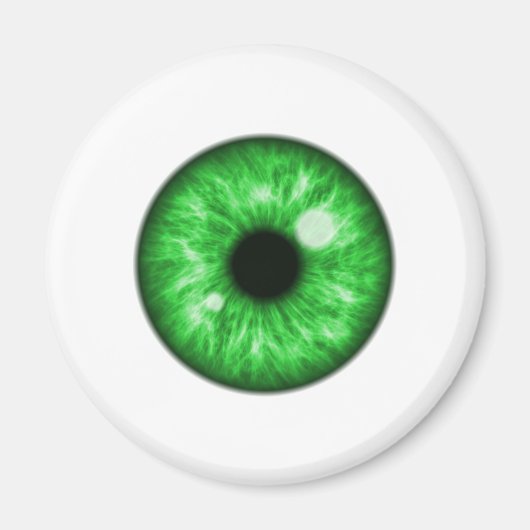 Green Eye Ball Funny Magneet (Voorkant)
