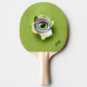 Green Eye Ball Ping Pong Paddle Tafeltennisbatje (Achterkant)