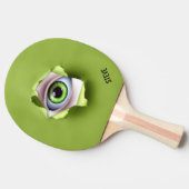 Green Eye Ball Ping Pong Paddle Tafeltennisbatje (Zijkant)