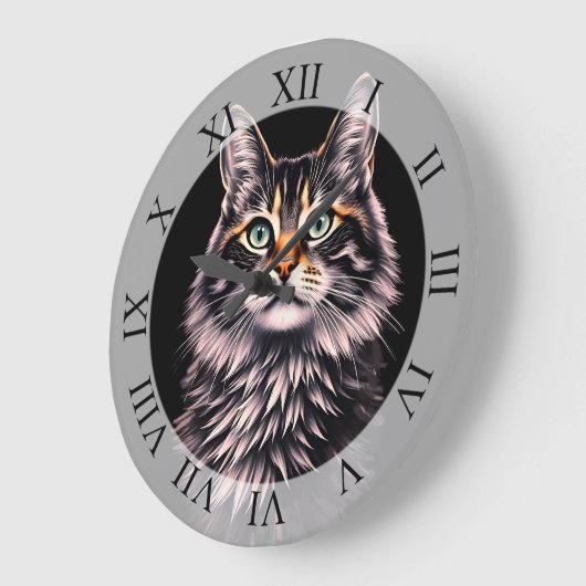 Green Eye Cat Grote Klok (Hoek)