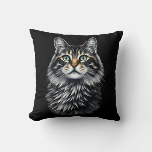 Green Eye Cat Kussen