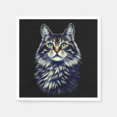 Green Eye Cat Servet (Voorkant)