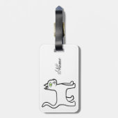 Green-eye Cat Thunder_Cove Bagagelabel (Achterkant verticaal)