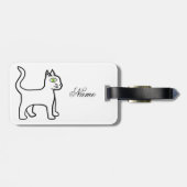 Green-eye Cat Thunder_Cove Bagagelabel (Achterkant horizontaal)