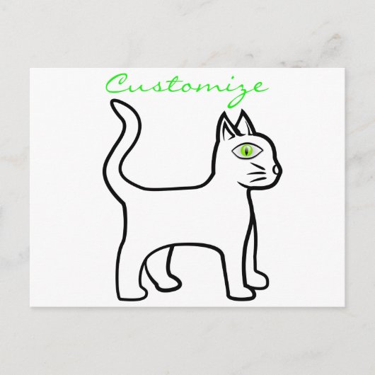 Green-eye Cat Thunder_Cove Briefkaart (Voorkant)