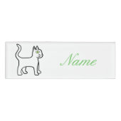 Green-eye Cat Thunder_Cove Naambadge (Voorkant)