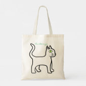Green-eye Cat Thunder_Cove Tote Bag (Achterkant)