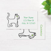 Green-eye Cat Thunder_Cove Visitekaartje (Bureau)