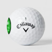 Green Eye Funny Golf Balls Golfballen (Logo)