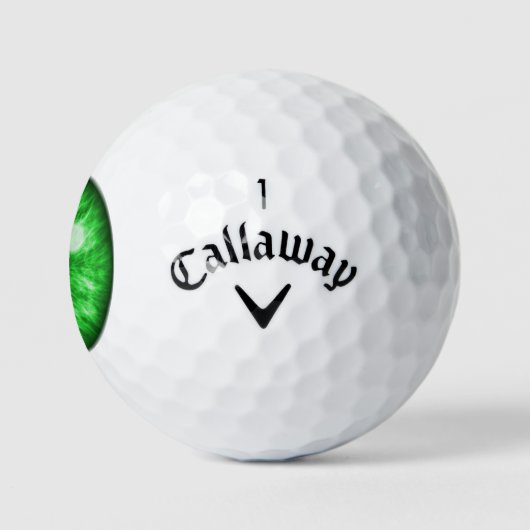 Green Eye Funny Golf Balls Golfballen (Logo)