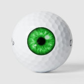 Green Eye Funny Golf Balls Golfballen (Voorkant)