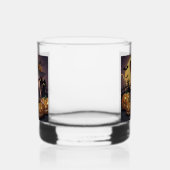 Green Eye Halloween Witch voor Jack-O-Lantern Whisky Glas (Links)