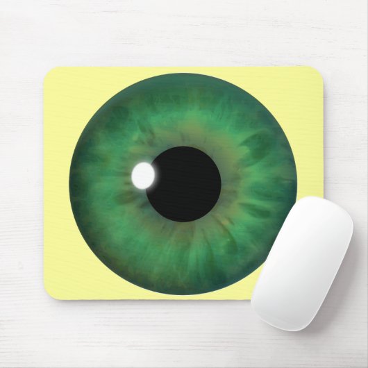 Green Eye Iris Custom Cool Mousepad Mousemats Muismat (Met muis)