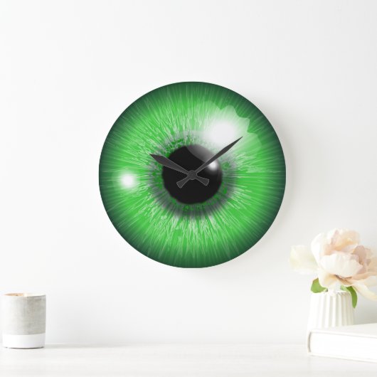 green eye iris design grote klok (Huis)