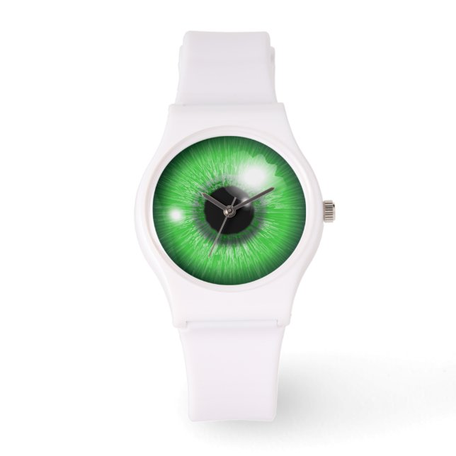 green eye iris design horloge (Voorkant)
