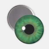 Green Eye Iris Eyeball Cool Custom Round Magnets Magneet (Voorkant / Achterkant)