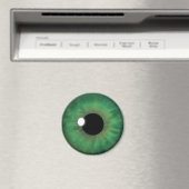Green Eye Iris Eyeball Cool Custom Round Magnets Magneet (Insitu (Vaatwasser))