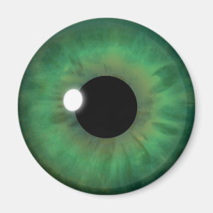 Green Eye Iris Eyeball Cool Custom Round Magnets Magneet