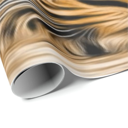 Green Eye Leopard name Fred Cadeaupapier (Rol Hoek)