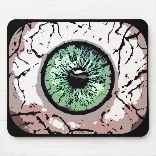Green Eye mousepad Muismat (Voorkant)