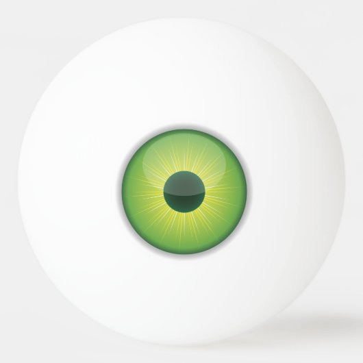 Green Eye Ping Pong Ball Oogballen (Voorkant)