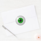 Green Eye Ronde Sticker (Envelop)