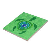 Green Eye Turtle Tegeltje (Zijkant)