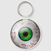 Green Eyeball Keyring Sleutelhanger (Voorkant)