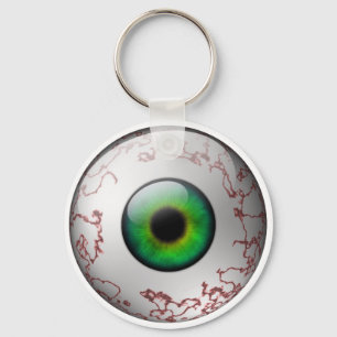 Green Eyeball Keyring Sleutelhanger