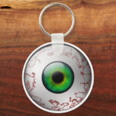 Green Eyeball Keyring Sleutelhanger (Voorkant)