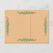 Green Eyed Calico Kitten Happy Birthday Briefkaart (Achterkant)