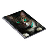 Green Eyed Cat Notitieboek (Rechterzijde)