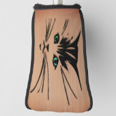 Green Eyed Cat Rustic Golfheadcover (Draai 90)