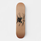 Green Eyed Cat Rustic Persoonlijk Skateboard (Voorkant)