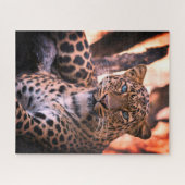 Green-Eyed Cheetah Big Cat Wildlife Legpuzzel (Horizontaal)