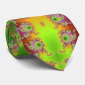 Green Eyed Fractal Stropdas (Opgerold)