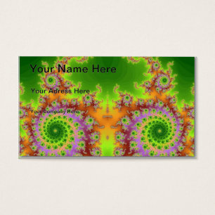 Green Eyed Fractal Visitekaartje